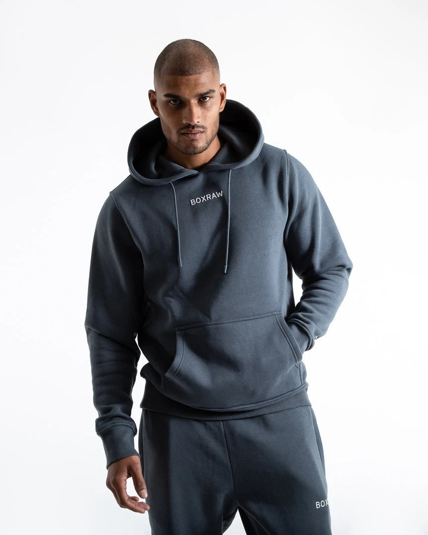 BOXRAW Men Clothing Johnson Hoodie - Charcoal 1 BOXRAW Men Clothing Johnson Hoodie - Charcoal