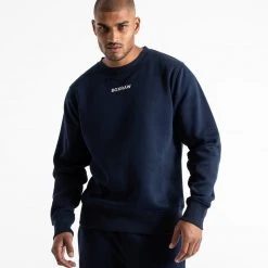 BOXRAW Men Johnson Sweatshirt - Navy