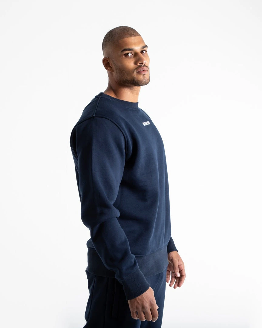 BOXRAW Men Johnson Sweatshirt - Navy 5 BOXRAW Men Johnson Sweatshirt - Navy