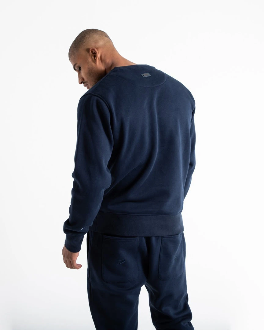 BOXRAW Men Johnson Sweatshirt - Navy 6 BOXRAW Men Johnson Sweatshirt - Navy