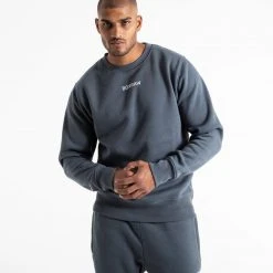 BOXRAW Men Johnson Sweatshirt - Charcoal Clothing
