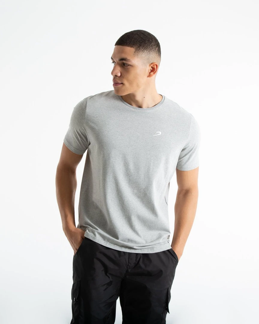 BOXRAW Men Strike T-Shirt - Grey Marl 1 BOXRAW Men Strike T-Shirt - Grey Marl