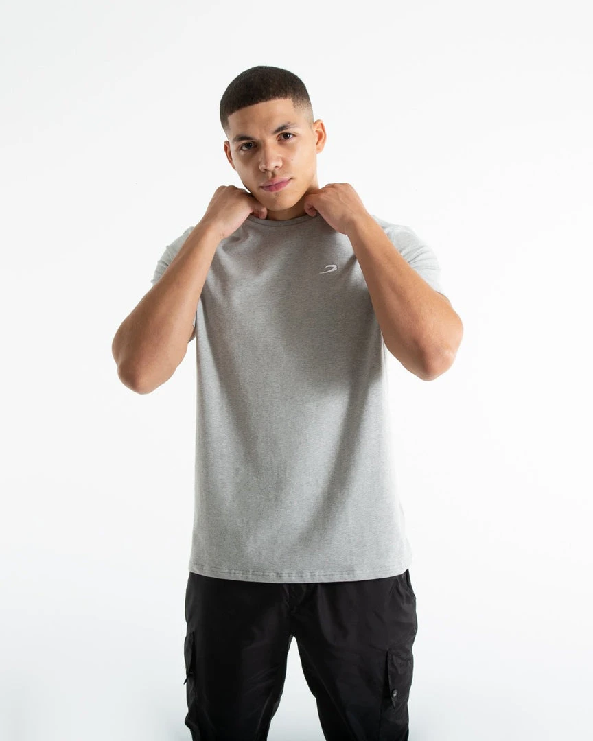 BOXRAW Men Strike T-Shirt - Grey Marl 4 BOXRAW Men Strike T-Shirt - Grey Marl