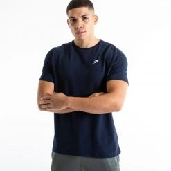 BOXRAW Men Strike T-Shirt - Navy Clothing