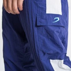 BOXRAW Men Walker Track Bottoms - White/Navy 15 BOXRAW Men Walker Track Bottoms - White/Navy
