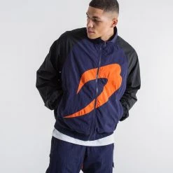 BOXRAW Men Walker Track Jacket - Black/Navy/Orange Clothing 12 BOXRAW Men Walker Track Jacket - Black/Navy/Orange Clothing