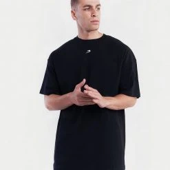 BOXRAW Men Oversized Strike T-Shirt - Black