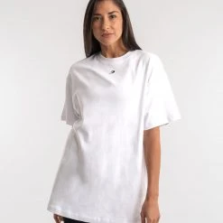 BOXRAW Women Oversized Strike T-Shirt - White Clothing