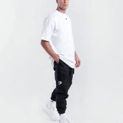 BOXRAW Men Oversized Strike T-Shirt - White Clothing