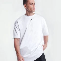 BOXRAW Men Oversized Strike T-Shirt - White Clothing 13 BOXRAW Men Oversized Strike T-Shirt - White Clothing