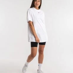 BOXRAW Women Oversized Strike T-Shirt - White Clothing