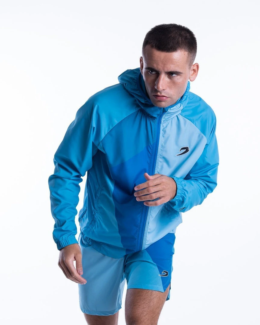 BOXRAW Men Ramos Windbreaker Jacket - Blue New Releases 1 BOXRAW Men Ramos Windbreaker Jacket - Blue New Releases