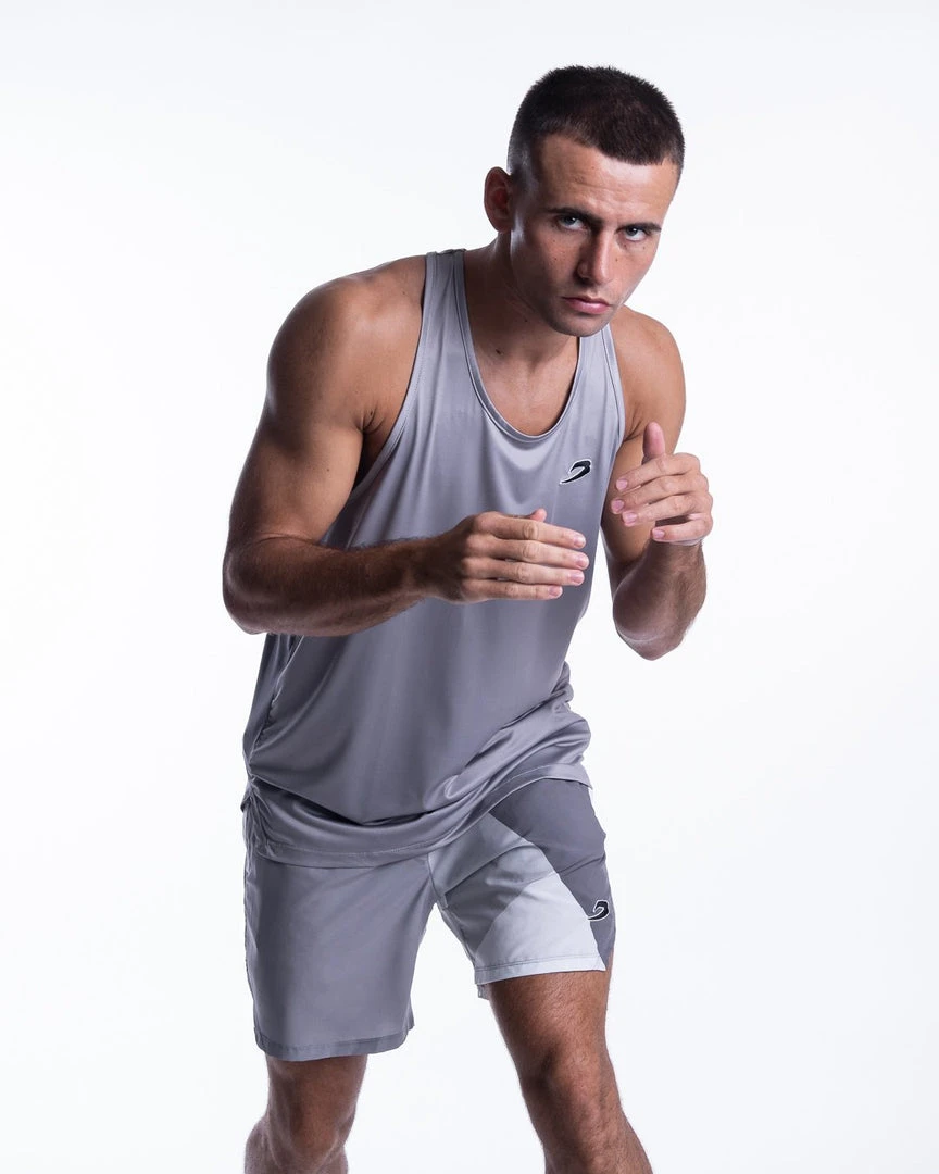 BOXRAW Men Ramos Tank - Grey 1 BOXRAW Men Ramos Tank - Grey