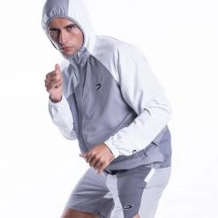 BOXRAW Men Ramos Windbreaker Jacket - Grey New Releases 13 BOXRAW Men Ramos Windbreaker Jacket - Grey New Releases