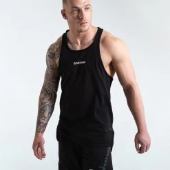 BOXRAW Men SMRT-TEC Stringer Tank - Black Clothing