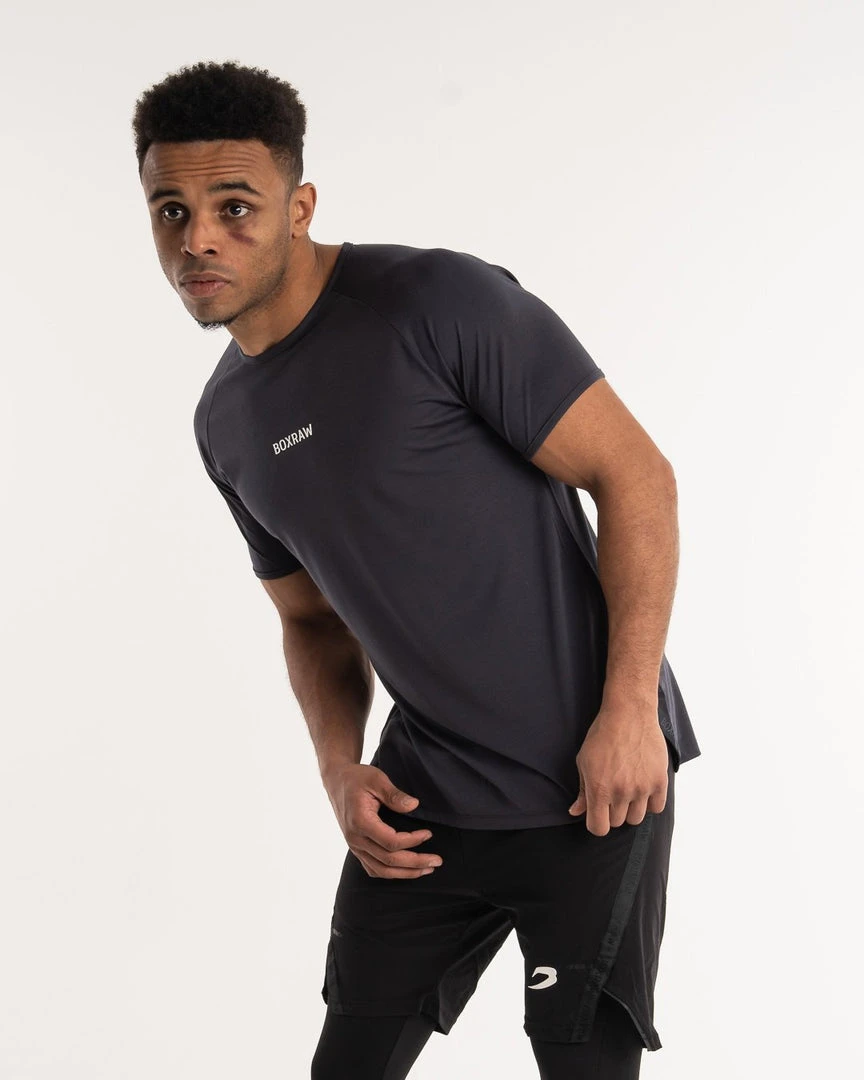 BOXRAW Men SMRT-TEC T-Shirt - Charcoal 4 BOXRAW Men SMRT-TEC T-Shirt - Charcoal