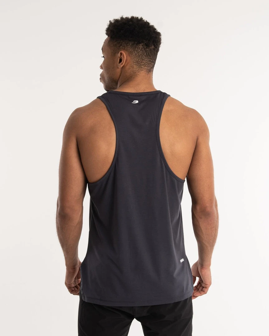 BOXRAW Men Clothing SMRT-TEC Stringer Tank - Charcoal 4 BOXRAW Men Clothing SMRT-TEC Stringer Tank - Charcoal