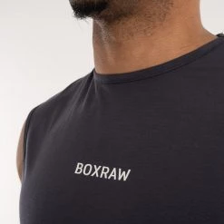 BOXRAW Men SMRT-TEC Muscle Tank - Charcoal 12 BOXRAW Men SMRT-TEC Muscle Tank - Charcoal