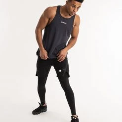 BOXRAW Men Clothing SMRT-TEC Stringer Tank - Charcoal 15 BOXRAW Men Clothing SMRT-TEC Stringer Tank - Charcoal
