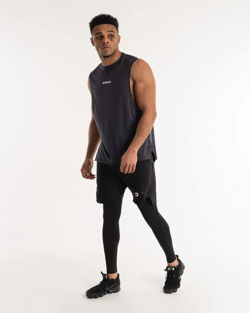 BOXRAW Men SMRT-TEC Muscle Tank - Charcoal 8 BOXRAW Men SMRT-TEC Muscle Tank - Charcoal