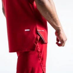 BOXRAW Men Clothing SMRT-TEC Stringer Tank - Red 19 BOXRAW Men Clothing SMRT-TEC Stringer Tank - Red