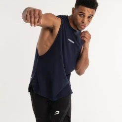 BOXRAW Men SMRT-TEC Muscle Tank - Navy