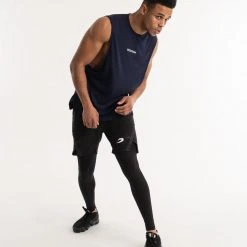 BOXRAW Men SMRT-TEC Muscle Tank - Navy