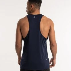 BOXRAW Men SMRT-TEC Stringer Tank - Navy Clothing