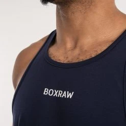 BOXRAW Men SMRT-TEC Stringer Tank - Navy Clothing
