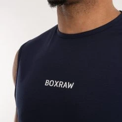 BOXRAW Men SMRT-TEC Muscle Tank - Navy