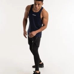 BOXRAW Men SMRT-TEC Stringer Tank - Navy Clothing