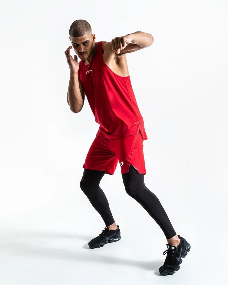 BOXRAW Men Clothing SMRT-TEC Stringer Tank - Red 9 BOXRAW Men Clothing SMRT-TEC Stringer Tank - Red