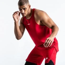 BOXRAW Men Clothing SMRT-TEC Stringer Tank - Red 15 BOXRAW Men Clothing SMRT-TEC Stringer Tank - Red