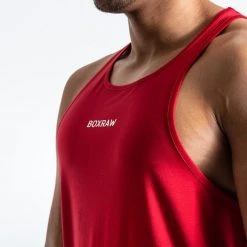 BOXRAW Men Clothing SMRT-TEC Stringer Tank - Red 17 BOXRAW Men Clothing SMRT-TEC Stringer Tank - Red