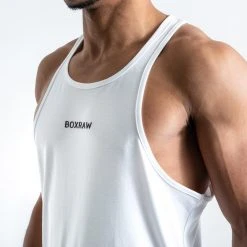 BOXRAW Men Clothing SMRT-TEC Stringer Tank - White