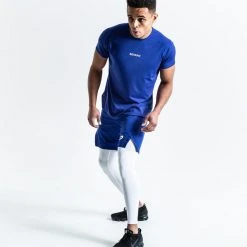 BOXRAW Men Pep Shorts (2-In-1 Training Tights) - Blue/White