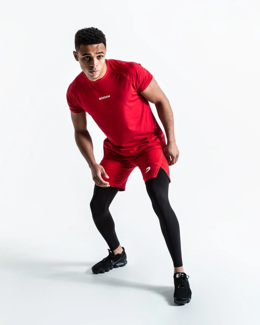 BOXRAW Men SMRT-TEC T-Shirt - Red Clothing 4 BOXRAW Men SMRT-TEC T-Shirt - Red Clothing