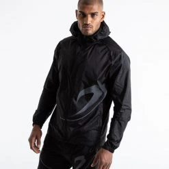 BOXRAW Men Sanchez Windbreaker Jacket - Black