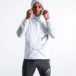 BOXRAW Men Sanchez Windbreaker Jacket - White 11 BOXRAW Men Sanchez Windbreaker Jacket - White