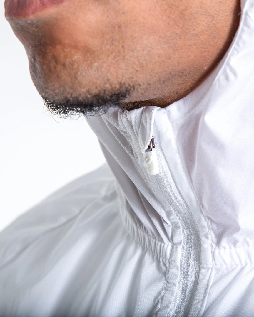 BOXRAW Men Sanchez Windbreaker Jacket - White 5 BOXRAW Men Sanchez Windbreaker Jacket - White