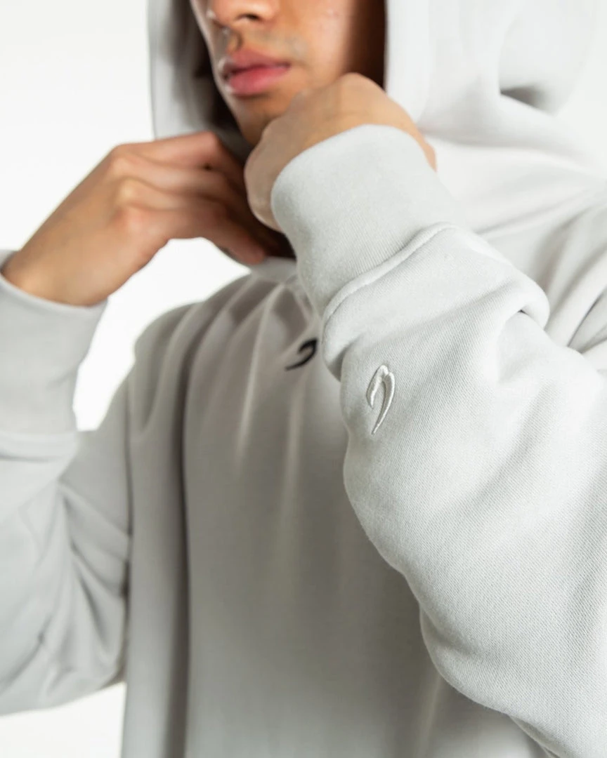 BOXRAW Men Strike Logo Hoodie - Grey Stone 7 BOXRAW Men Strike Logo Hoodie - Grey Stone