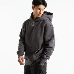 BOXRAW Men Clothing Strike Logo Hoodie - Charcoal