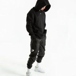 BOXRAW Men Strike Logo Hoodie - Black