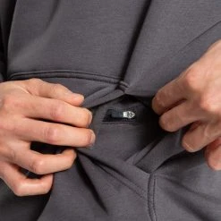 BOXRAW Men Clothing Strike Logo Hoodie - Charcoal