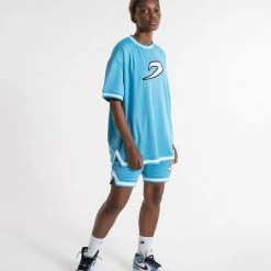 BOXRAW Women 36 By Teddy Atlas T-Shirt - Baby Blue Clothing