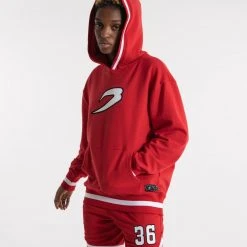 BOXRAW Women 36 By Teddy Atlas Hoodie - Red Clothing