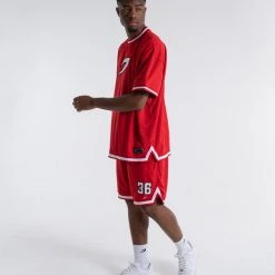 BOXRAW Men 36 By Teddy Atlas Shorts - Red Clothing