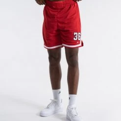 BOXRAW Men 36 By Teddy Atlas Shorts - Red Clothing