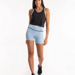BOXRAW Women Valerie Cropped Tank - Baby Blue Clothing