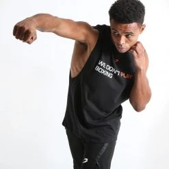 BOXRAW Men We Don't Play Boxing Muscle Tank - Black